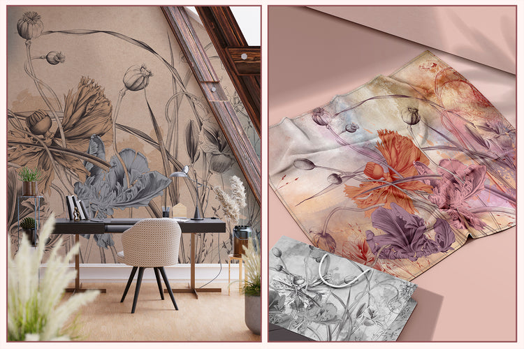 Floral Symphony Fresco