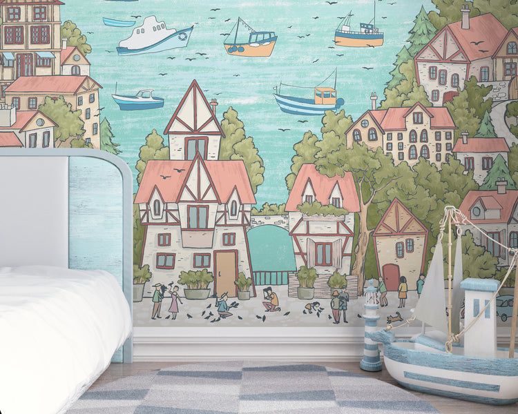 Sailing Town Fresco