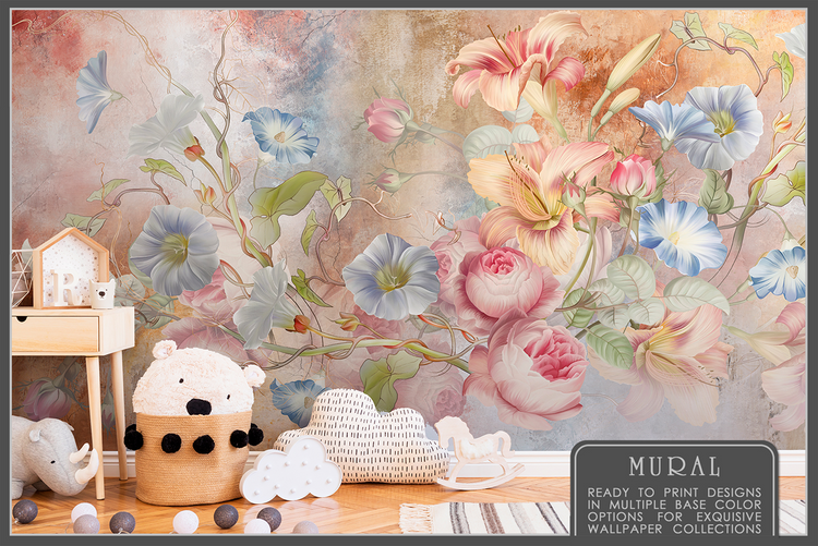 Flower Mural Fresco