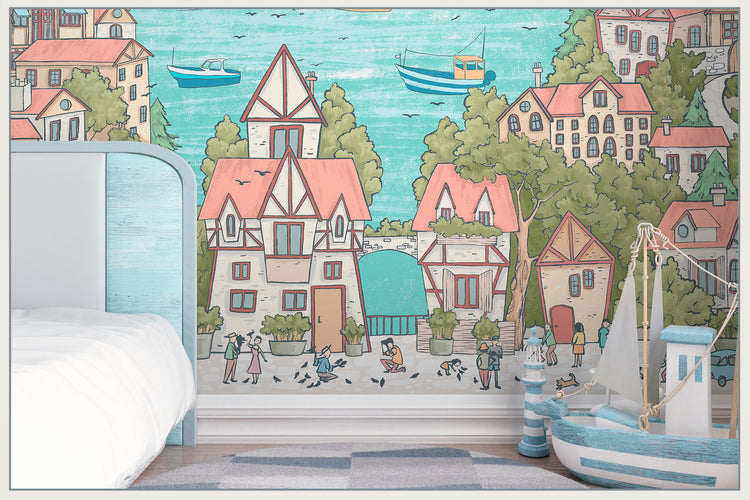 Sailing Town Fresco
