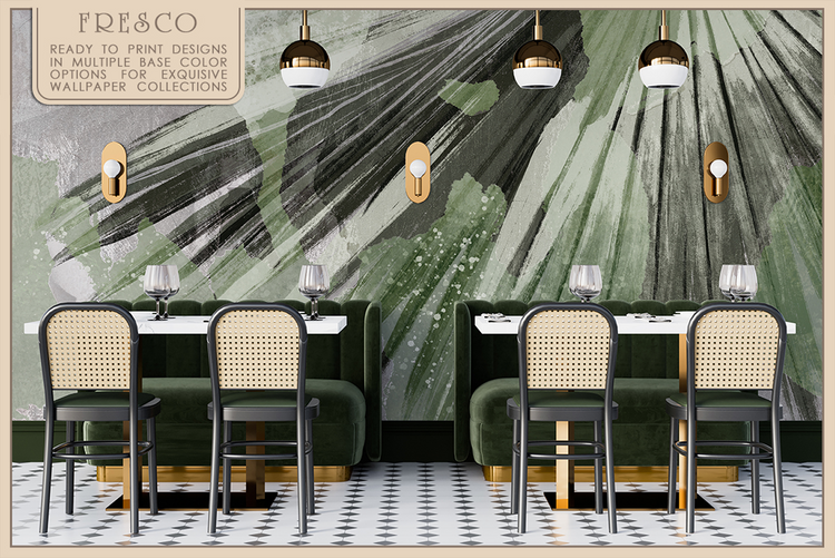 Abstract Tropics Watercolor Fresco