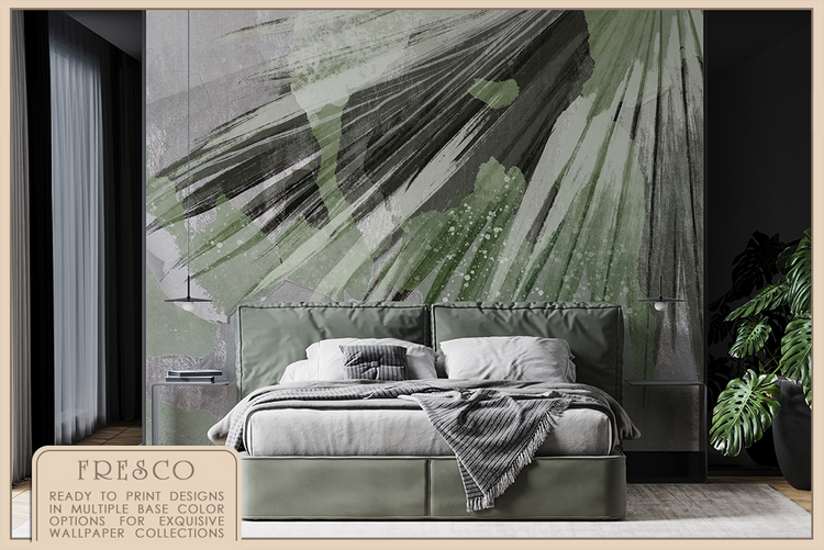 Abstract Tropics Watercolor Fresco