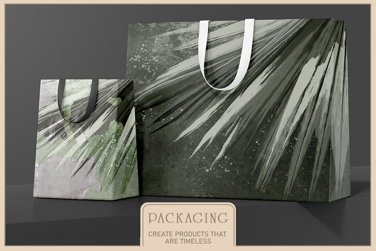 Abstract Tropics Watercolor Fresco