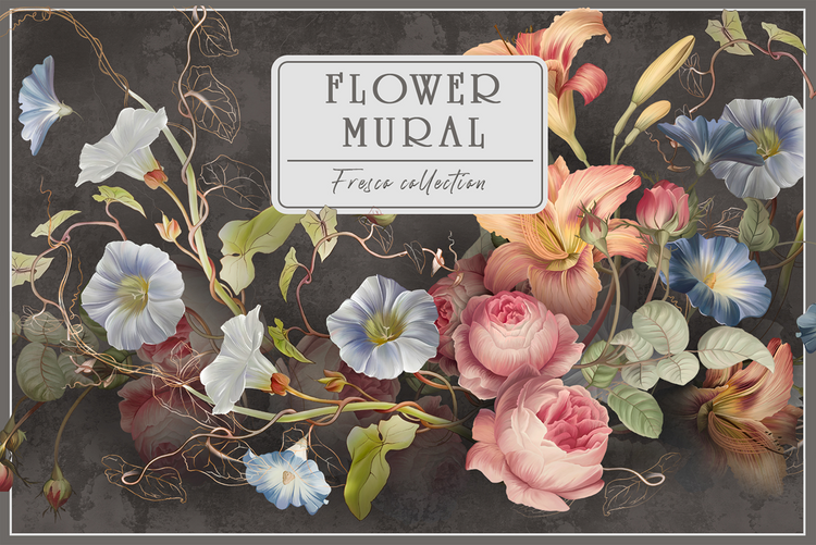 Flower Mural Fresco
