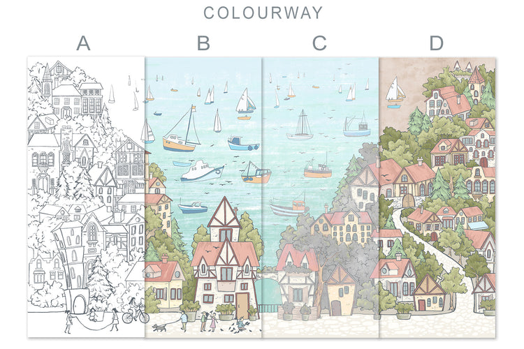 Sailing Town Fresco