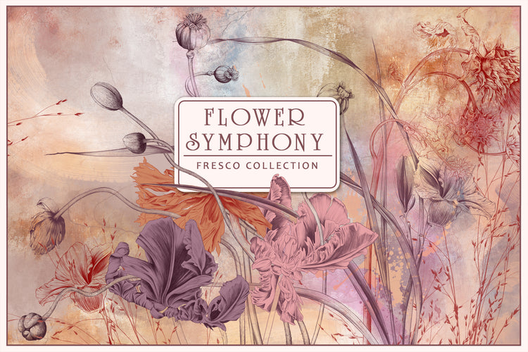 Floral Symphony Fresco