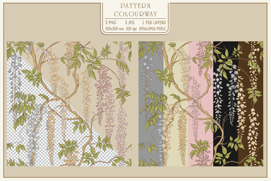 Wisteria Bloom Pattern