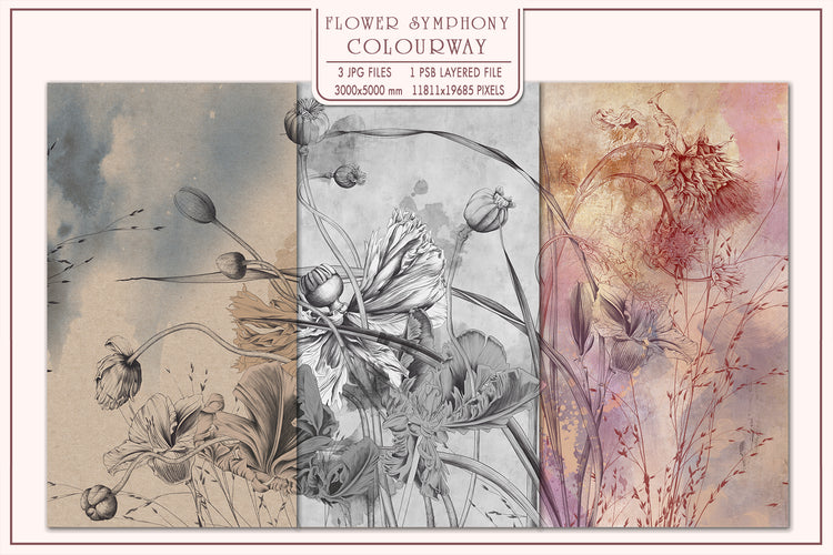 Floral Symphony Fresco