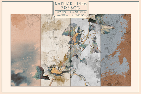 Nature Lines Fresco