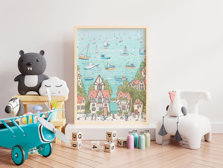 Sailing Town Fresco