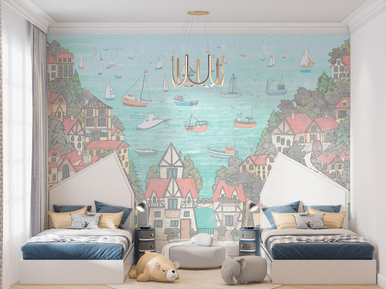 Sailing Town Fresco