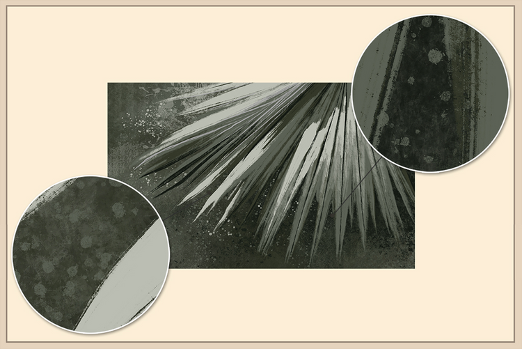 Abstract Tropics Watercolor Fresco