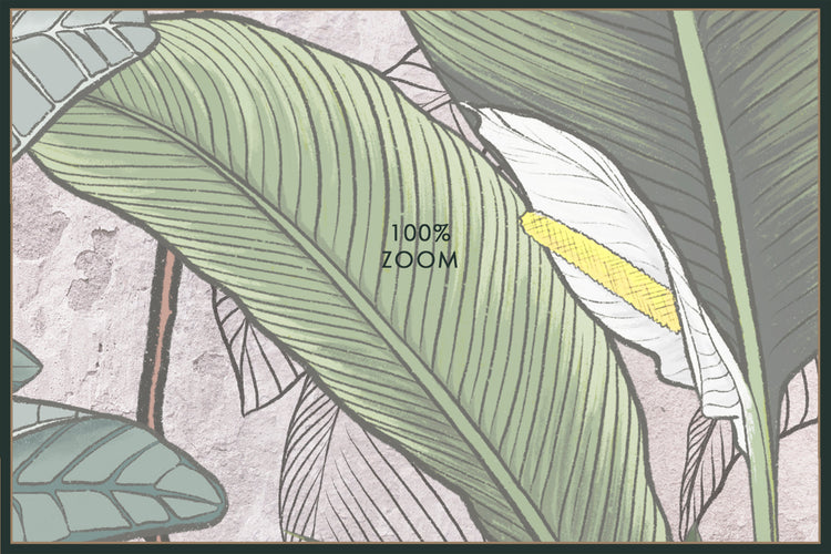 Тропічна фреска-розпис