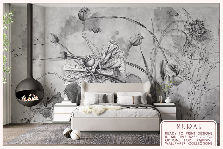 Floral Symphony Fresco