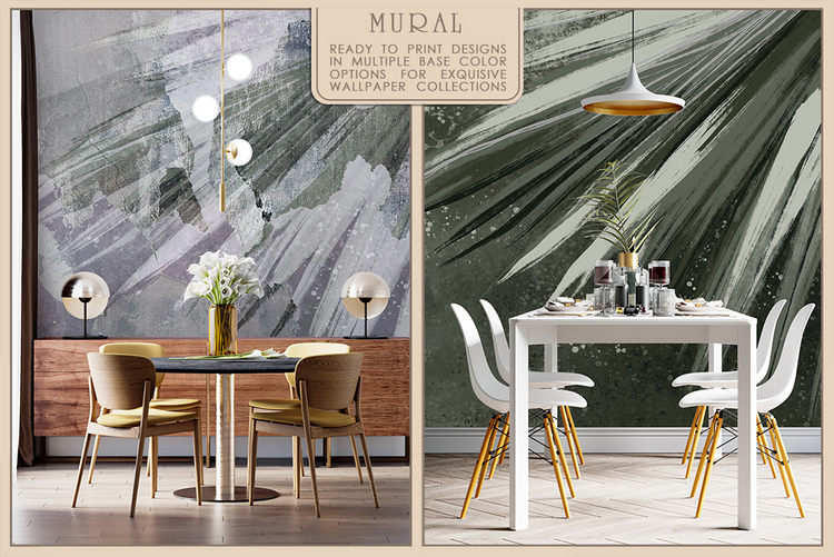 Abstract Tropics Watercolor Fresco