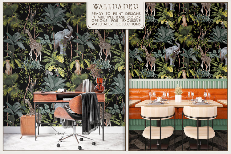 Tropical Pattern With Animals