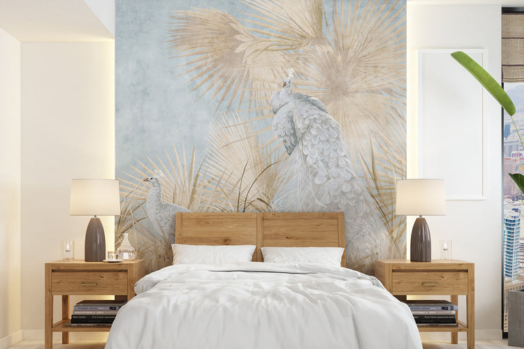 Фреска "Павичі з листям"