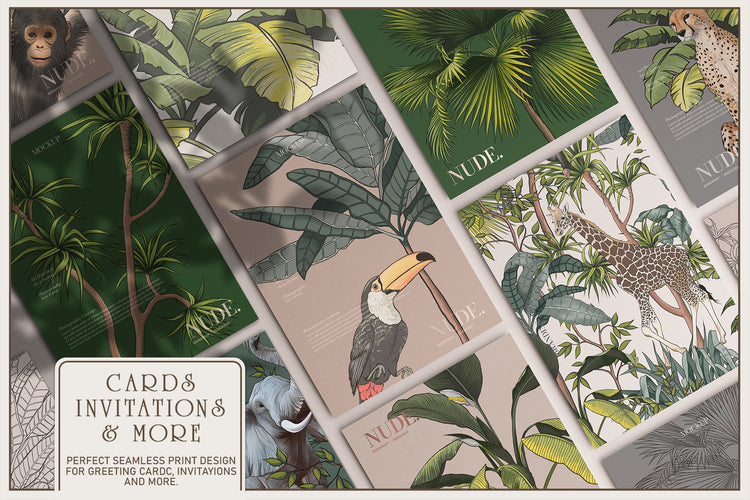 Tropical Pattern With Animals