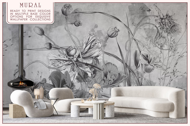 Floral Symphony Fresco