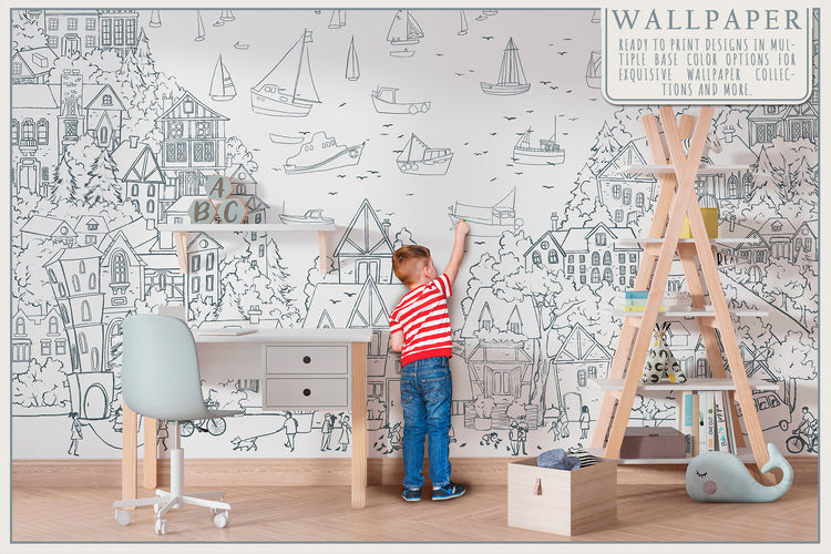 Sailing Town Fresco