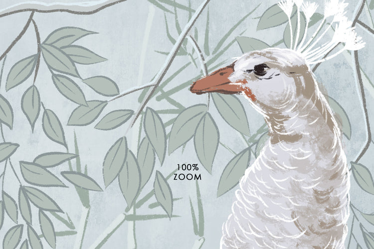 Peacocks Mural Fresco