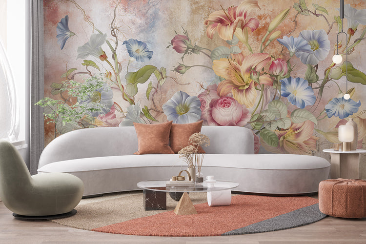Flower Mural Fresco