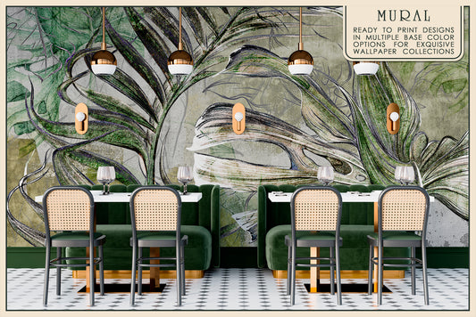 Тропічна гранж-фреска