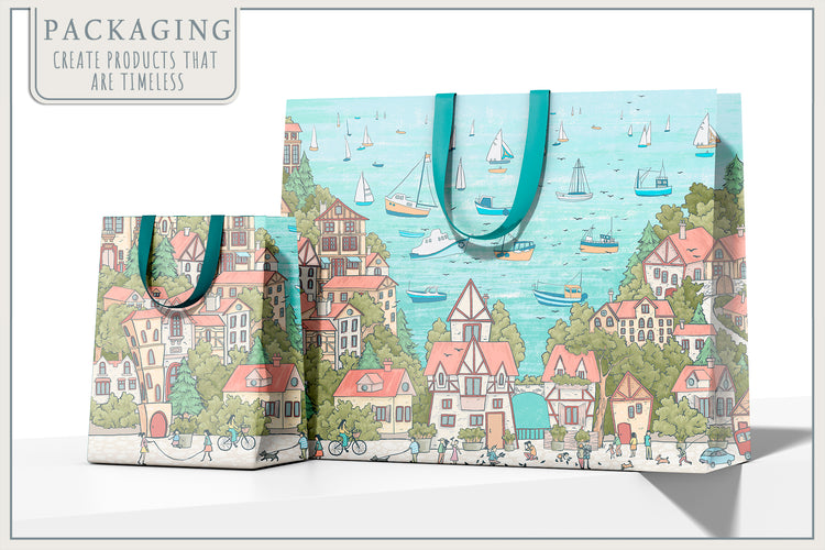 Fresco collection "Sailing Town"