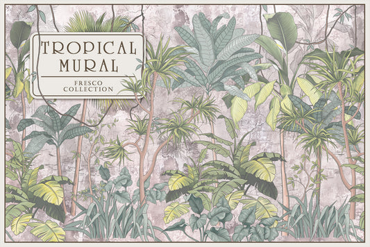 Tropical Mural Fresco