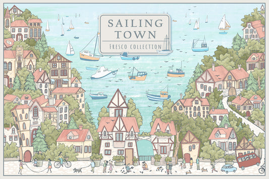 Sailing Town Fresco
