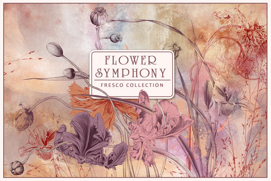 Floral Symphony Fresco