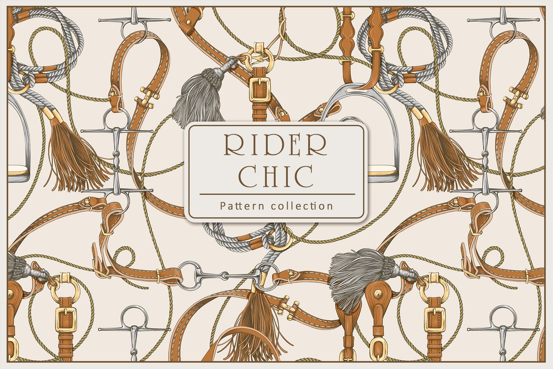 Geometric Pattern For Rider Rider Chic Pattern – Elegant Equestrian Surface Design