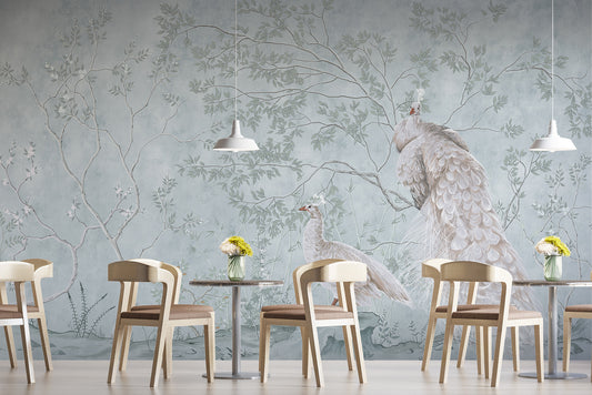 Фреска з павичами