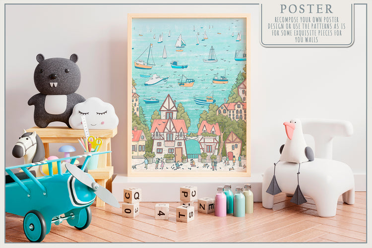 Fresco collection "Sailing Town"