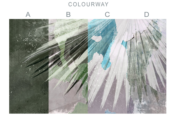 Abstract Tropics Watercolor Fresco