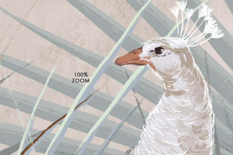 Фреска "Павичі з листям"