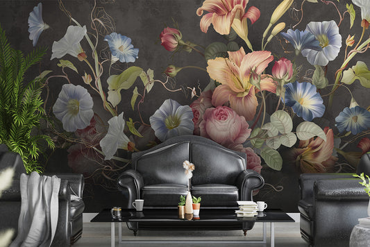 Flower Mural Fresco