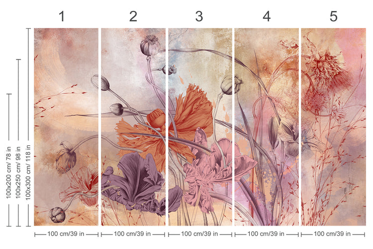 Floral Symphony Fresco