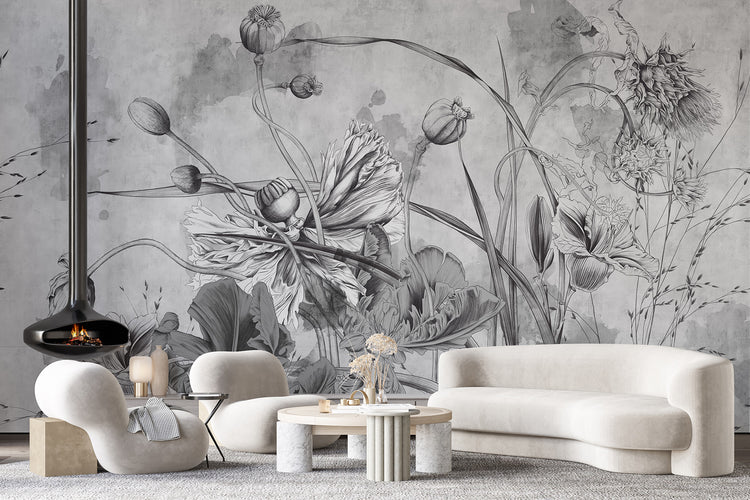 Floral Symphony Fresco